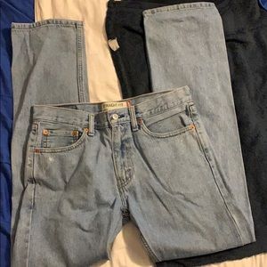 Levi’s 505 blue jeans